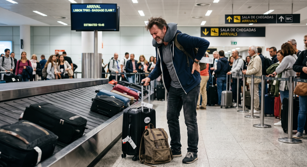 lower back pain after flight Barcelona